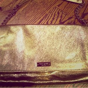 Kate Spade ♠️ Gold shoulder purse- like new
